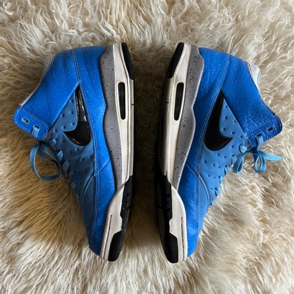 Nike Flight Classic 2016 Men University Blue Wolf Grey Speckled Basketball Shoes
